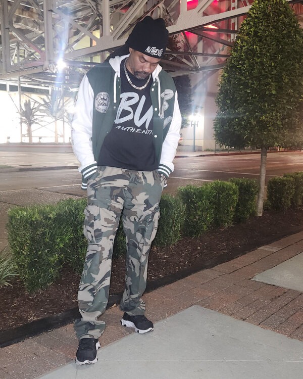 Tux in BU Varsity Jacket Hoodie